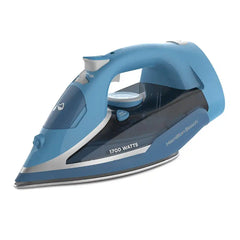 Steam Iron with Retractable Cord, Blue