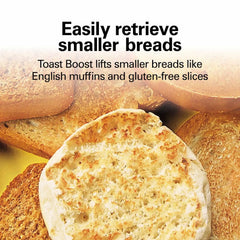 2 Slice Metal Toaster, Black