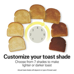 Luxe Stainless Steel 2 Slice Toaster