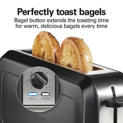 Long-Slot Toaster, Black