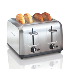 4 Slice Metal Toaster with Extra-Wide Slots