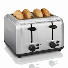 4 Slice Toaster with Extra-Wide Slots Stainless Steel
