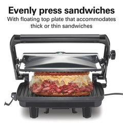 Panini Press & Gourmet Sandwich Maker, Silver