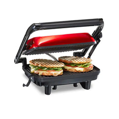 Panini Press & Gourmet Sandwich Maker, Red