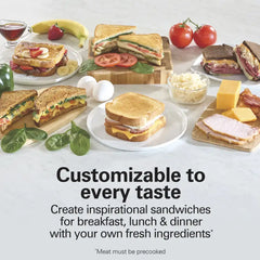Sandwich Stacker™ Hot Sandwich Maker, Silver