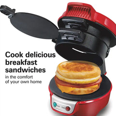 Breakfast Sandwich Maker, Red