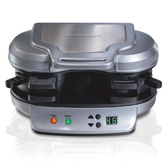 Dual Breakfast Sandwich Maker, Silver