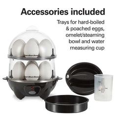 3-in-1 Egg Cooker with 14 Egg Capacity