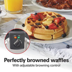Removable-Grid Belgian Waffle Maker
