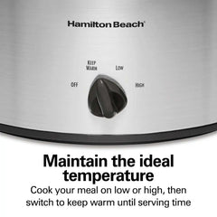 6 Quart Slow Cooker Chrome