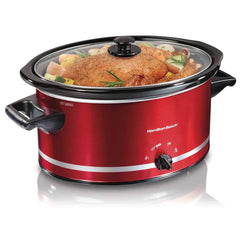 8 Quart Slow Cooker, Red