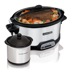 Stay or Go® Programmable 7 Qt. Slow Cooker with Party Dipper