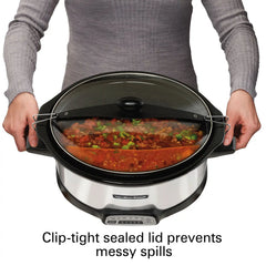 Stay or Go® Programmable 7 Qt. Slow Cooker with Party Dipper