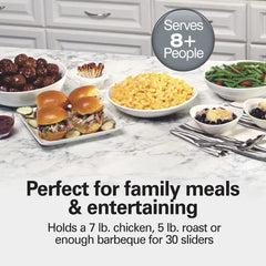 7 Quart Programmable Slow Cooker, Red