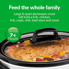 6 Quart Oval Slow Cooker