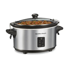 Programmable Stay or Go® Slow Cooker, Silver