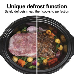 Ready, Set, Dinner Slow Cooker, Matte Black