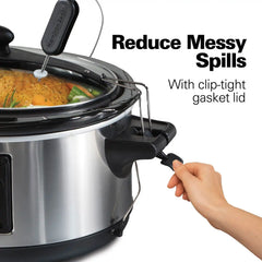 Set & Forget®6 Qt. Programmable Slow Cooker, Stainless Steel