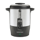 40 Cup Coffee Urn, Black & Stainless
