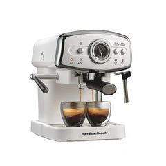Slide & Lock™ Espresso Maker, White