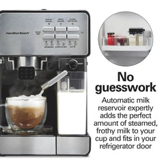 Slide & Lock™ Espresso Maker with Automatic Milk Reservoir