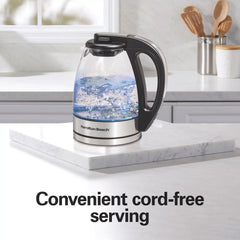 Compact 1 Liter Glass Kettle
