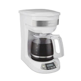 Programmable Coffee Maker, White