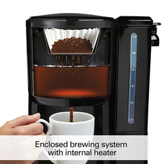 BrewStation® 12 Cup Coffee Maker with Removable Reservoir, Black & Stainless