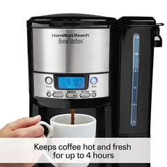 BrewStation® 12 Cup Coffee Maker with Removable Reservoir, Black & Stainless