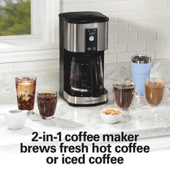 Recertified 12 Cup Programmable Hot & Iced Coffee Maker