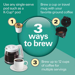 FlexBrew® Trio Coffee Maker, White Stainless