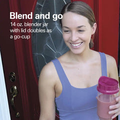 Personal Blender with Travel Lid, Raspberry