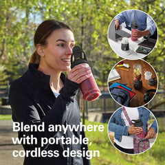 Blend Now™ Portable Cordless Blender, Black