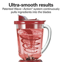 Wave~Action® Quiet Blender, Red