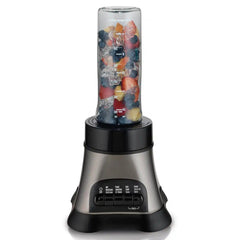 Wave Crusher® Blender with 40oz Glass Jar & Blend-in Travel Jar, Gray