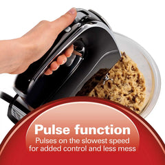 6 Speed Hand Mixer with Pulse and Snap-On Case