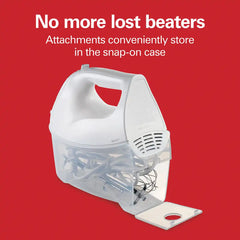 Hand Mixer with Snap-On Case