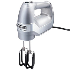Hamilton Beach® Professional 7 Speed Hand Mixer with Snap-On Case Chrome and Silver