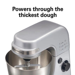 7 Speed Stand Mixer, 4 Quart, Silver