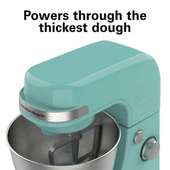 7 Speed Stand Mixer, 4 Quart, Aqua Blue