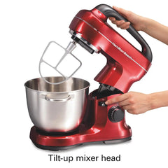 7 Speed Stand Mixer, 4 Quart, Red