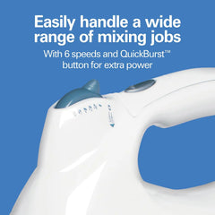 Power Deluxe™ 6 Speed Hand/Stand Mixer