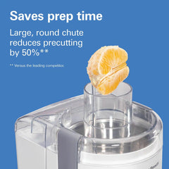 HealthSmart® Compact Juice Extractor, White