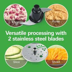 Hamilton Beach® Big Mouth® Duo 12 Cup Food Processor with 4 Cup Mini Bowl, 70580