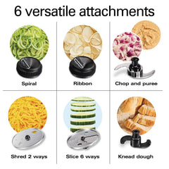 Hamilton Beach® Professional Spiralizing Stack & Snap™ Food Processor, 12 Cup, 70815