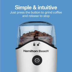 Hamilton Beach® Coffee and Spice Grinder, Silver, 80350G