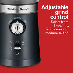 Hamilton Beach® Custom Grind™ Coffee Grinder, Black, 80393FG