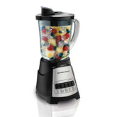 Power Elite® Multi-Function Blender with Mess-free 40oz Glass Jar, 700W Black & Stainless