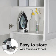 Nonstick Iron with Retractable Cord