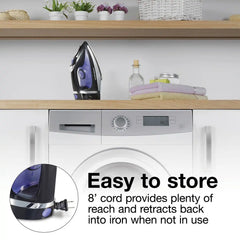 Steam Iron with Retractable Cord